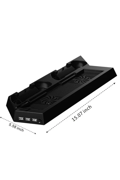 Ps4 Fat-ps4 Slim-ps4 Pro Joystick Kol Şarjlı Multifonksiyonel Fanlı Dikey Stand - 5