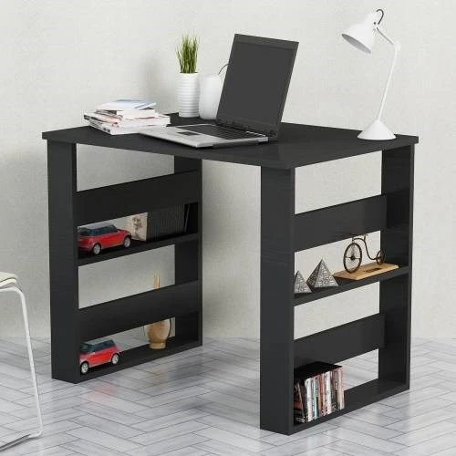 Verona Çalışma Masası Siyah - Resim 10