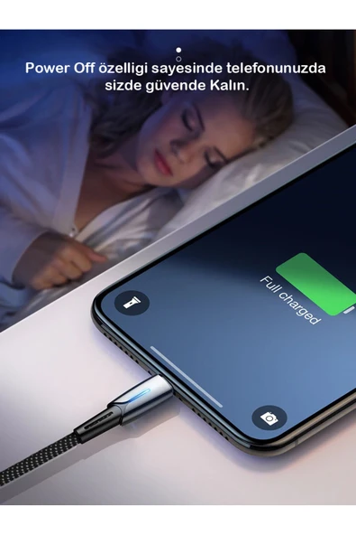 Le Apple Iphone/ipad Serisi Akıllı Şarj Ve Data Kablosu - Resim 4