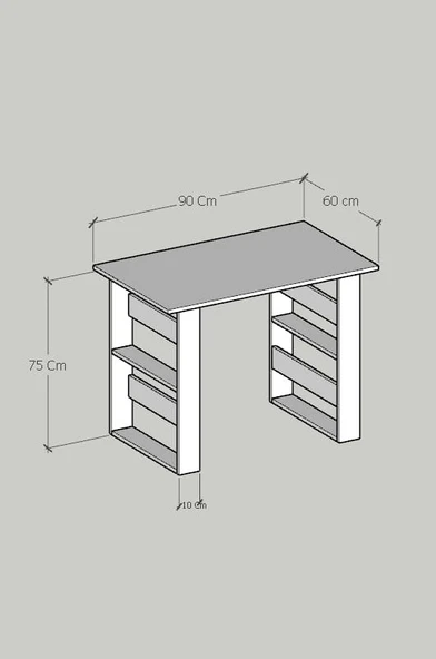 Verona Çalışma Masası Ceviz - 9