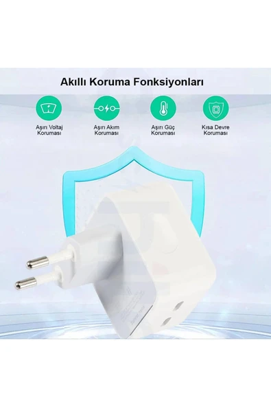 50 W Çift Usb-c Bağlantı Noktalı Güç Adaptörü - Resim 6