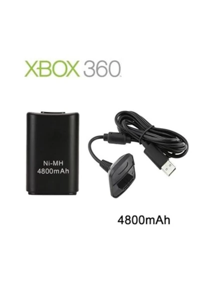 Xbox 360 Uyumlu Joystick Kol Şarj Kiti Batarja Usb Kablosu Ile Birlikte - 2
