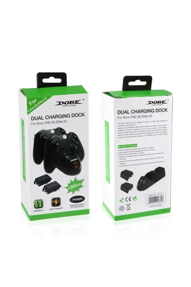 Xbox One S/x Kol Ikili Kablosuz Denetleyici Için Şarj Standı - Resim 5