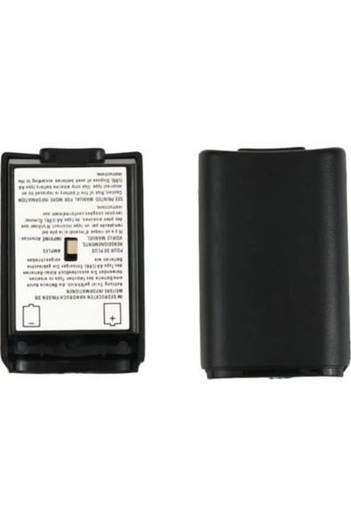 Xbox 360 Oyuncu Kolu Pil Kapağı Yuvası Siyah- 2adet - Resim 2