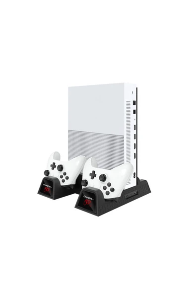 Xbox One S/x Çok Fonksiyonlu Soğutma Standı Led Göstergeli Fanlı Şarj Stand - Resim 6