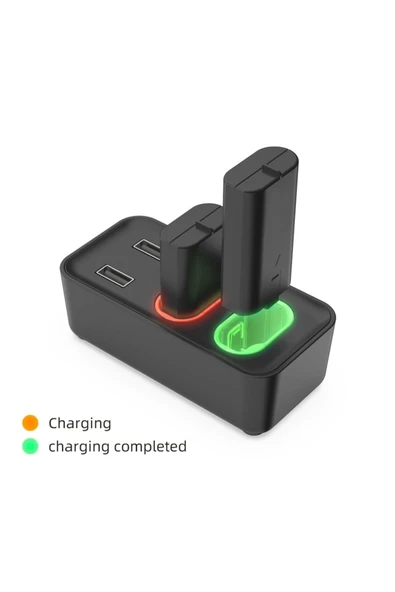 Xbox Series S X Batarya Şarj Dock + 2 Adet 800 Mah Pil Dahil - 4