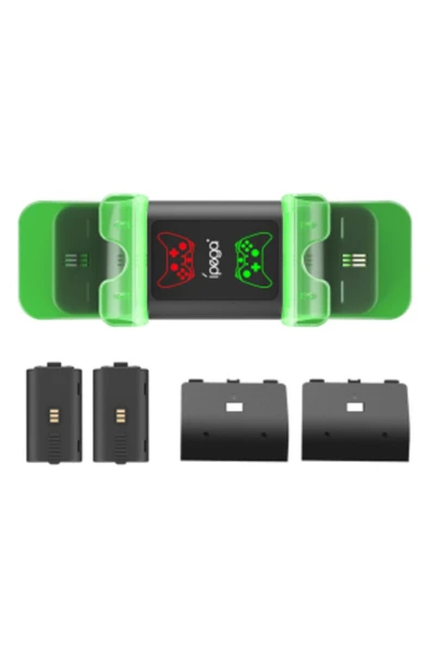 Xbox Series X/s Batarya Şarj Istasyonu Led Şarj Göstergeli Şarj Yuvası - Resim 4