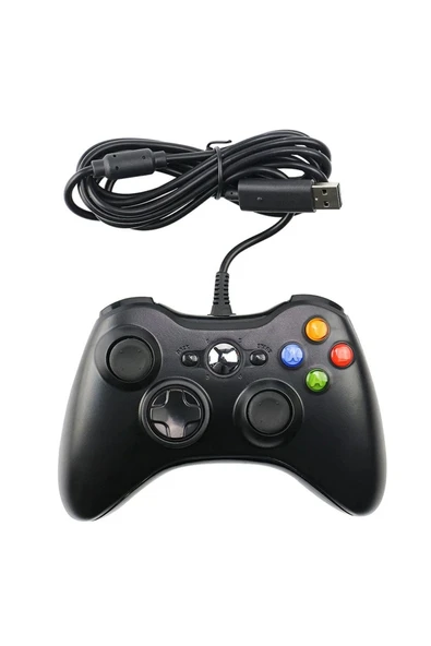 Xbox 360 Uyumlu Titreşimli Kablolu Analog Oyun Kolu - 2