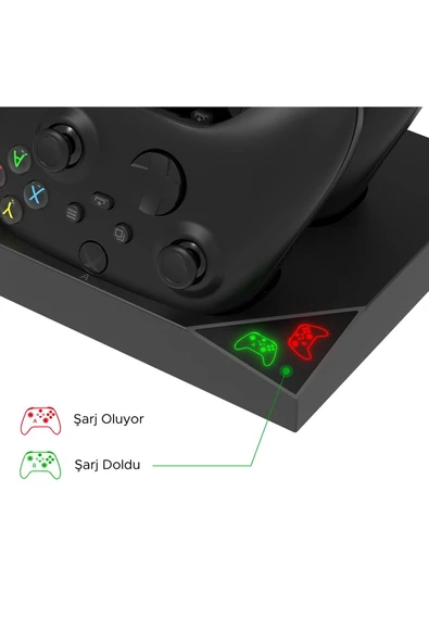 XBOX Series S Çok Amaçlı Askılı Şarj İstasyonu Soğutucu Stand Pil Set - Resim 6