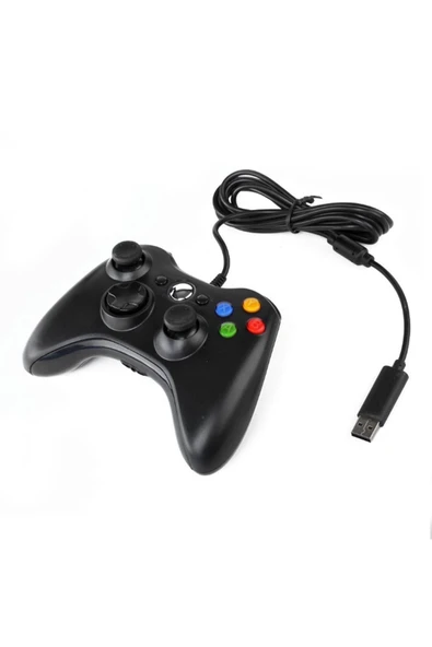 Xbox 360 Uyumlu Titreşimli Kablolu Analog Oyun Kolu - 3
