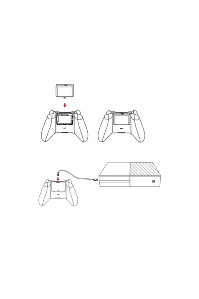 Xb-001 Şarj Kablolu Xbox One-one X-one S 1400mah Joystick Batarya - 4