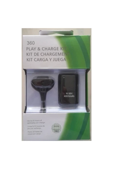 Xbox 360 Uyumlu Joystick Kol Şarj Kiti Batarja Usb Kablosu Ile Birlikte - 3