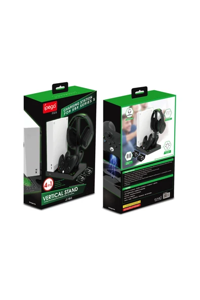 İPEGA XBOX Series S Çok Amaçlı Askılı Şarj İstasyonu Soğutucu Stand Pil Set - Resim 7