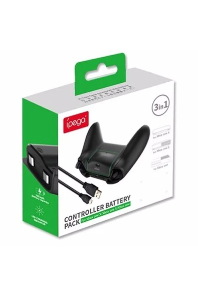 Xbox One/ S/ X/ Elite Kol Oyun Kumandası Için Şarj Edilebilir Pil Ve Usb Şarj Kablosu 3in1 - 2