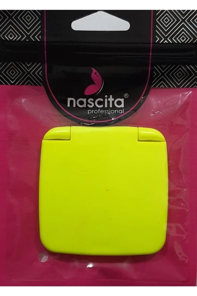 Nascita Kare Cep Ve Çanta Makyaj Aynası Sarı Nasayna00036