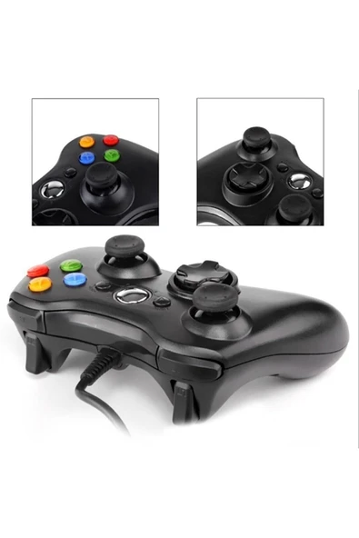 Kablolu Xbox 360 Pc Kol Kontroller Joystick - 4