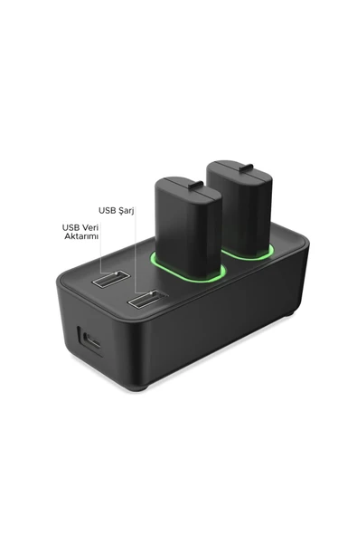 Usb Girişli Xbox Series Oyun Kolu Joystick Pil Şarj Istasyonu - 5