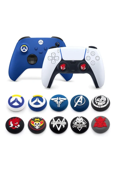 Batman Desenli Xbox One S/one X/xbox E/xbox 360 Analog Koruyucu Silikon Pad - Resim 2