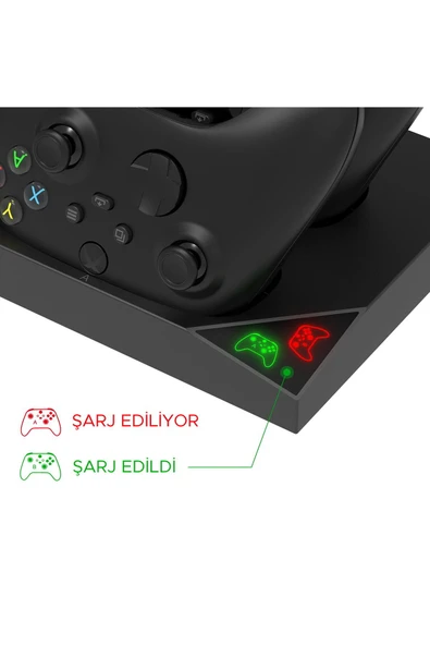 İPEGA XBOX Series S Çok Amaçlı Askılı Şarj İstasyonu Soğutucu Stand Pil Set - Resim 6