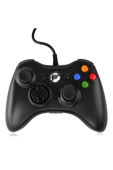 Xbox 360 Uyumlu Titreşimli Kablolu Analog Oyun Kolu - 1
