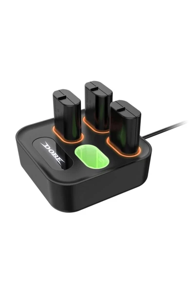 Xbox One / Xbox Series S/x Dörtlü Batarya Şarj Yuvası + 4 Adet Batarya - 1
