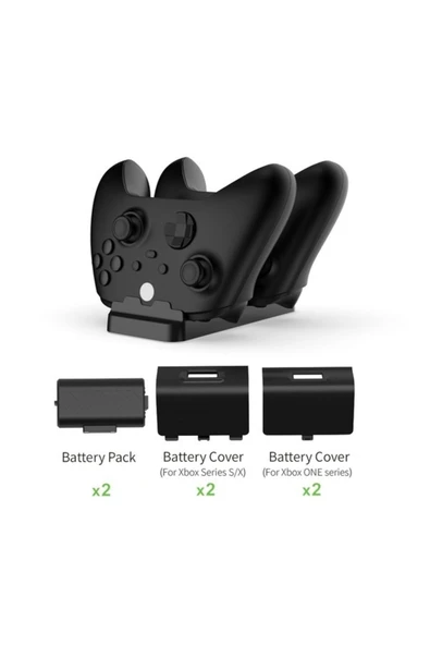 Tyx-532x Xbox One-one S-one X-elite Şarj Yuvalı Çift Pilli Şarj Istasyonu - 6