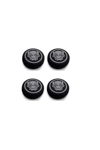 Black Panter Gri Xbox One-xbox S-xbox X Ps4 Ps5 Analog Koruyucu Silikon Pad