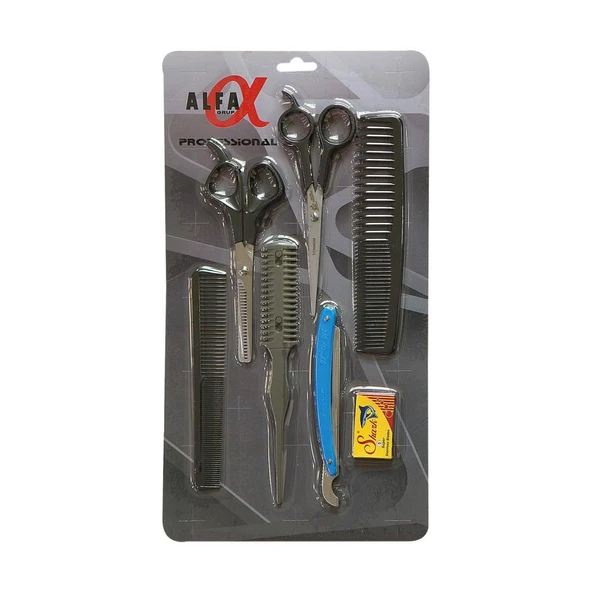 Alfa Set06 6Lı Berber Seti - Kişisel Bakım Seti - Resim 2