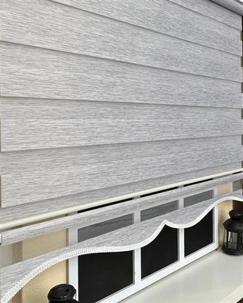 StorBurada Bambu Gri Zebra Stor Perde Alüminyum Kasalı Z-STB400V04  Gri 170 x 200 - 4