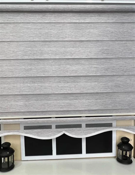 StorBurada Bambu Gri Zebra Stor Perde Alüminyum Kasalı Z-STB400V04  Gri 170 x 200 - 5