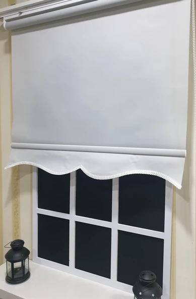 StorBurada Düz Gri Stor Perde Etek Dilimli STB--5321  Gri 150 x 200 - 4