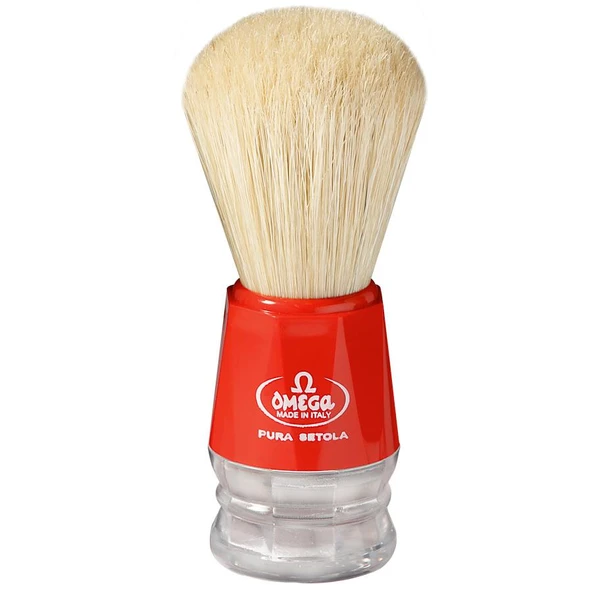 Omega 10018 Sakal Tıraş Fırçası Kırmızı