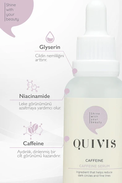 Quivis Göz Altı Torbalanma ve Kararma Karşıtı Aydınlatıcı Kafein Serum 30 ML - 4