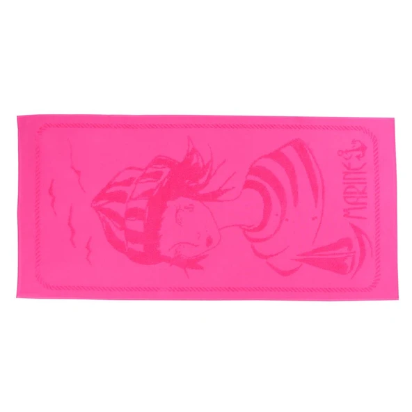Anemoss Denizci Kız Plaj Havlusu Pembe 140x70 cm - 4