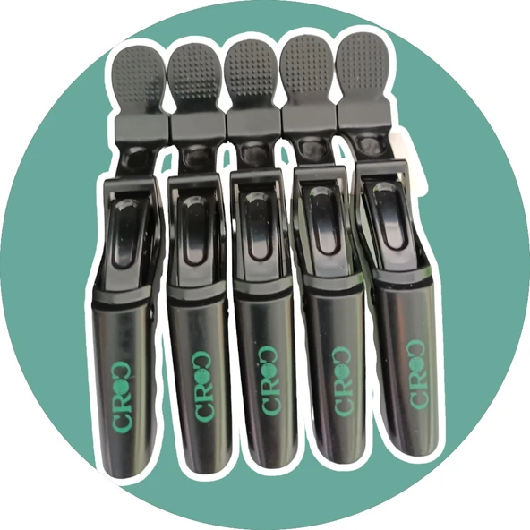 Croc 3210 Yarasa Saç Pensi 10lu Siyah - Resim 2