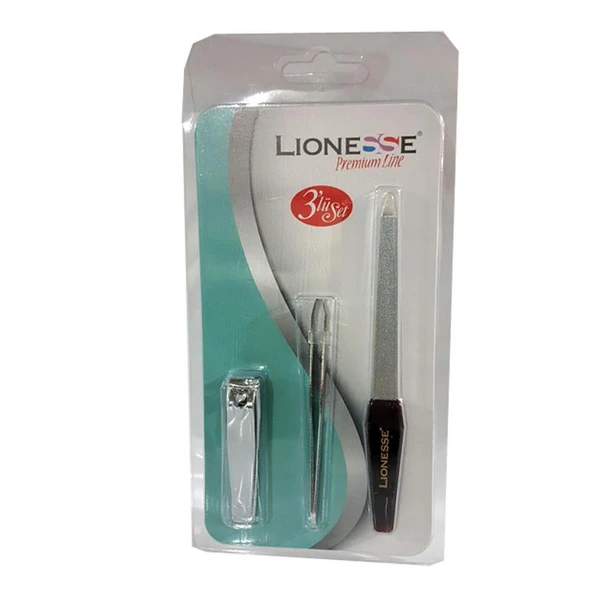 Tarko Lionesse 5110 ( Tırnak Makası+Cımbız+Törpü ) 3'Lü Set