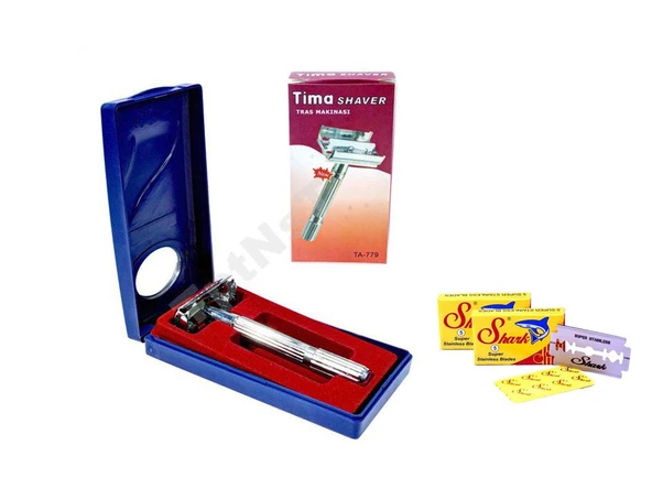 Tima Tıraş Makinesi Ta-779 + 10 Adet Shark Jilet Hediye