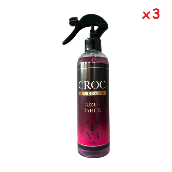 Croc Oda Kokusu No:4 Gizli Bahçe 3 x 400ml Sprey Şişe - 2