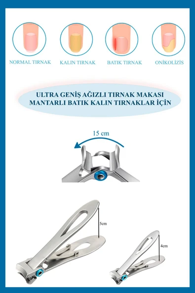 Tarko Lionesse 3418 Nasırlı Tırnak Makası Büyük Boy - Resim 2