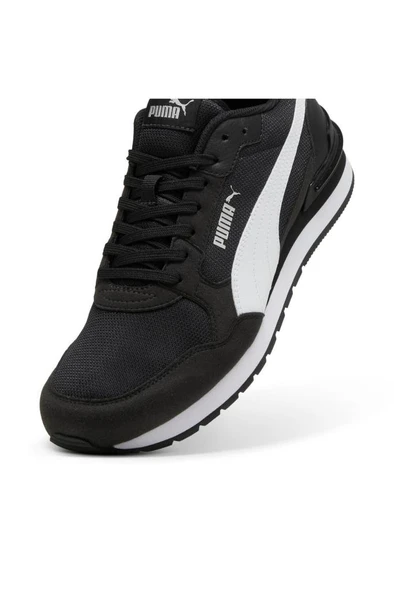 Puma ST Runner v4 Mesh 399666 01 Erkek Yürüyüş ve Koşu Ayakkabısı Siyah Beyaz 40-45 - Resim 5