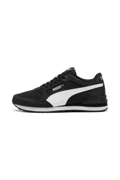 Puma ST Runner v4 Mesh 399666 01 Erkek Yürüyüş ve Koşu Ayakkabısı Siyah Beyaz 40-45