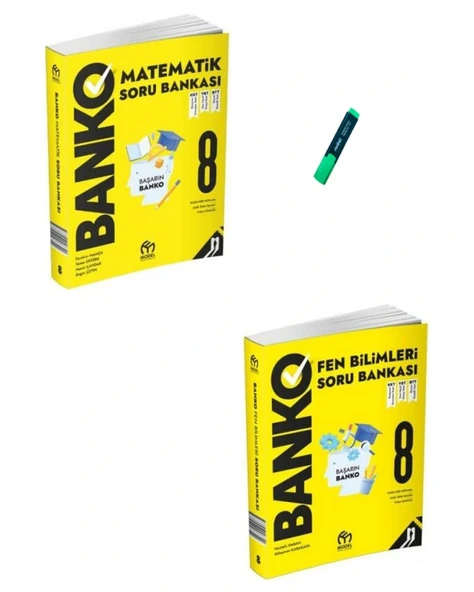 LGS 8. Sınıf Banko Serisi Matematik ve Fen Bilimleri Soru Bankası