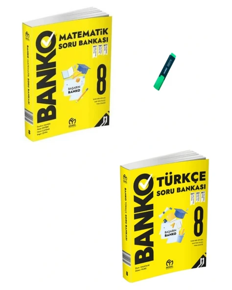 LGS 8. Sınıf Banko Serisi Matematik ve Türkçe Soru Bankası