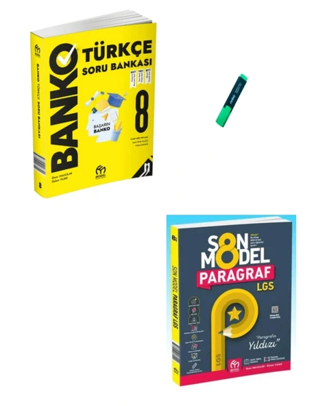 LGS 8. Sınıf Banko Türkçe Soru Bankası ve Son Model Paragraf