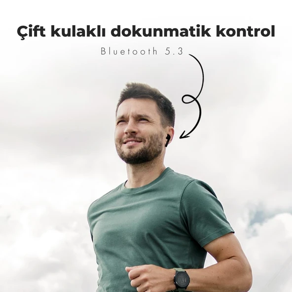 Moodix KI23J153 Bluetooth Kulakiçi Kulaklık Siyah LCD Ekranlı - 3
