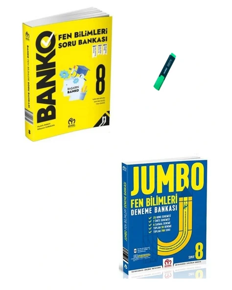 LGS 8. Sınıf Fen Bilimleri Banko Soru Bankası ve Jumbo Deneme