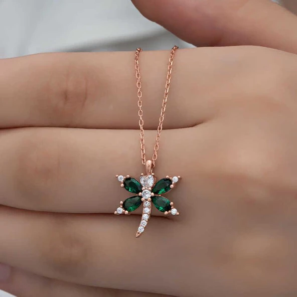 Alsepeteavm Gümüş Rose Yusufçuk Kadın Kolye