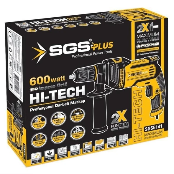 SGS 5141 PROF. DARBELİ MATKAP 600 WATT - 2