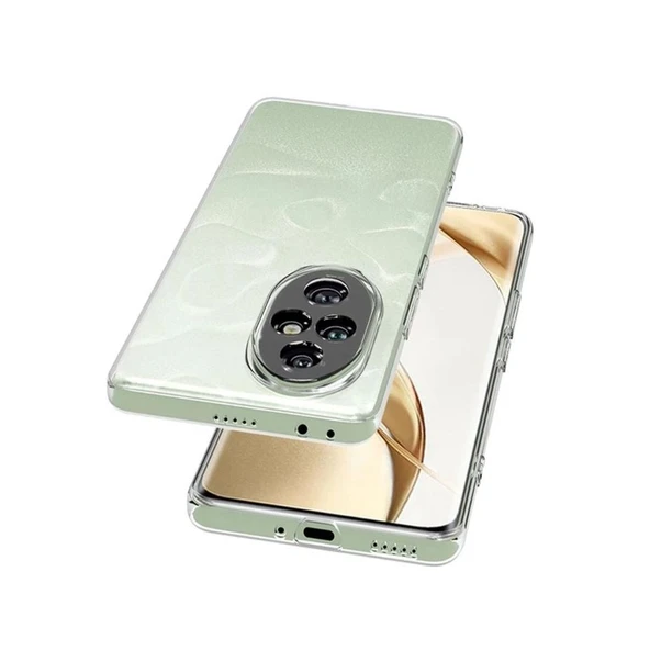 Gpack Honor 200 uyumlu Kılıf Süper Silikon Kamera Korumalı Şeffaf - Resim 2