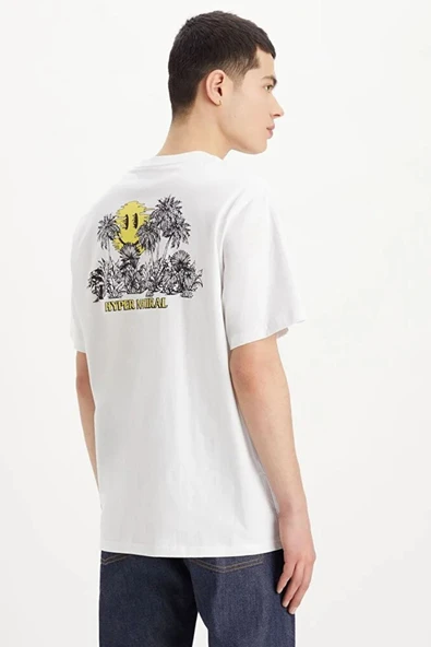 Erkek Beyaz T-shirt - A2082-0124 - 3